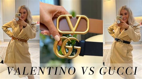 gucci vs valentino|Gucci Belt Vs Valentino Belt Review And Comparison Try On.